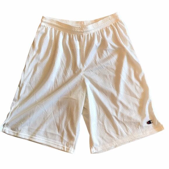 Champion Authentic Basketball Shorts Mesh White L - Picture 1 of 6